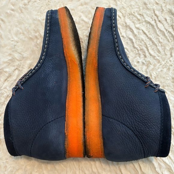 😷 Mf Doom X Clarks Wallabee Boot (Navy) Men’s 9 Wmns 10.5 RARE 😷 - Picture 13 of 15